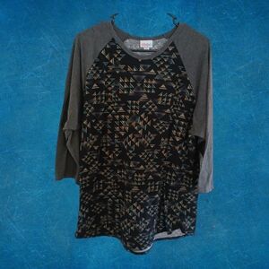 LulaRoe Hudson Geometric Pattern Long Sleeve